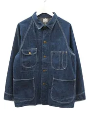 オアスロウ orslow DENIM COVER ALL 50'sモデル デニムカバーオール 2 インディゴブルー デニムジャケットのサムネイル