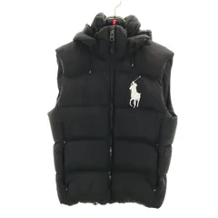 Polo by Ralph Lauren ポロバイラルフローレン ビッグポニー ダウンベスト M ブラック メンズ 古着