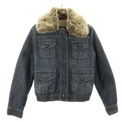 GAP ギャップ デニムジャケット XS インディゴ トラッカー 裏ボア レディース 古着