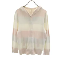 gelato pique ジェラートピケ ボーダー柄 長袖 ルームウェア F ピンク系 ふわもこ レディース 古着