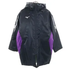Mizuno ミズノ トレーニング 中綿 ベンチコート M ネイビー メンズ 古着のサムネイル