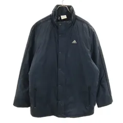 adidas アディダス 中綿ジャケット O ネイビー メンズ 古着