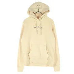 TOMMY JEANS トミージーンズ 裏起毛 ワンポイントロゴ 長袖 パーカー XS ベージュ メンズ 古着