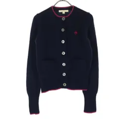 Brooks Brothers ブルックスブラザーズ 長袖 ウール カーディガン XS ネイビー レディース 古着