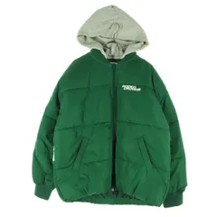 Rodeo Crowns ロデオクラウンズ ロゴ 長袖 中綿ジャケット S グリーン フーディ メンズ 古着