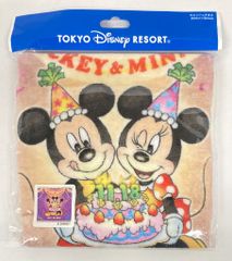 도쿄 디즈니 리조트 워시 타월 HAPPY BIRTHDAY TO MICKEY & MINNIE 2019
