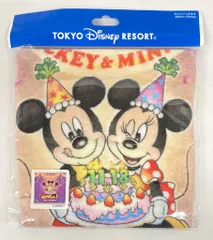 東京ディズニーリゾート ウォッシュタオル HAPPY BIRTHDAY TO MICKEY & MINNIE 2019