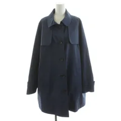 レリアン Leilian ステンカラーコート ミドル丈 大きいサイズ 15+ 紺 ネイビー AV1900956 /AN46