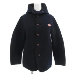 ダントン DANTON 18AW ウールモッサジャケット フード クルミボタン ショート丈 36 紺 ネイビー 18A-SL-001 /AE