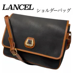 ✤【LANCEL／ランセル】ショルダーバッグ／メッセンジャーバッグ　PVC 黒　0113