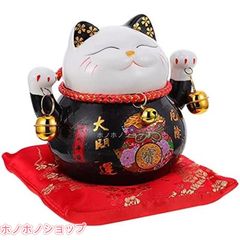 招き猫 3号(さくら )貯金箱 2体セット 座布団付き - メルカリ