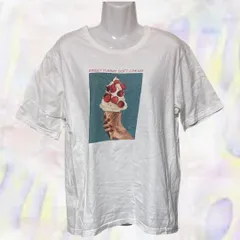 WEGO　ウィゴー　Tシャツ　レディース　半袖　前面プリント　個性的　ラウンドネック　ストリート　ユーズドライク　原宿　トレンド