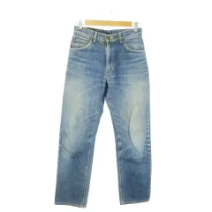 リー LEE RIDERS デニムパンツ ジーンズ ストレート コットン ウォッシュ加工 30 青 ブルー /AO21 ■GY12