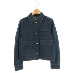 セオリー Theory 25SS Relaxed Denim Casual Pocket Jacket デニムジャケット ジージャン Gジャン P ネイビー /DF ■OS