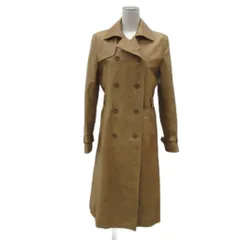 23区 オンワード樫山 トレンチコート レザーコート 38 M キャメル ロング丈 CCM.WO.BA.1151 /YS35 ■GY61