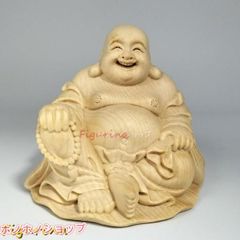 木彫り彫刻 福禄寿 置物 七福神 縁起物 和風 床の間 飾り 260115-2T