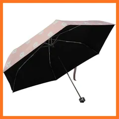 【新品】 フレンズヒル 折りたたみ傘 ビションパターン ピンク 0
