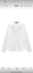 ZARA オーバーサイズ 白 シャツ