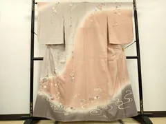 平和屋着物▼訪問着　作家物　枝垂れ桜　金彩　正絹　逸品　DABB1202fe