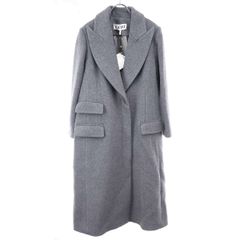 LOEWE ロエベ シングルブレスト ウールロングコート S540Y01X33 グレー 34