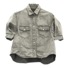sacai サカイ 23SS Denim Shirt パフスリーブデニムダンガリーシャツ 23-06484 グレー 1のサムネイル