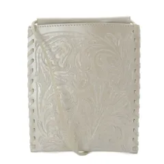 カービングトライブス グレースコンチネンタル CARVING TRIBES フォンショルダーバッグ ショルダーバッグ ワンショルダー レザー パールホワイト /YO8