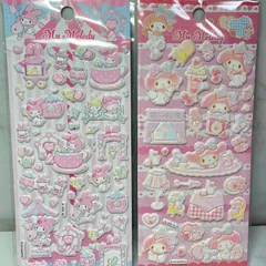【正規品】2枚セット マイメロ マシュマロシール ぷくぷくシール 海外限定 サンリオ シールセット M-B