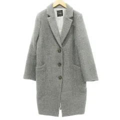 ロッソ ROSSO アーバンリサーチ ウール チェスター コート ロング ジャケット F グレー