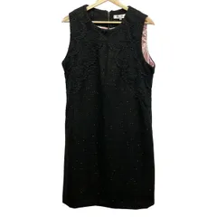 SUPERBEAUTY(スーパービューティー) ワンピース サイズ44 L レディース美品  - 黒 ノースリーブ/ロング/レース/ラメ