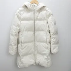D■ユニクロ/UNIQLO 429467 シームレスダウンショートコート【XL】白/LADIES■38C【中古】