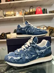 ミュウミュウ x New Balance 574 デニム スニーカー