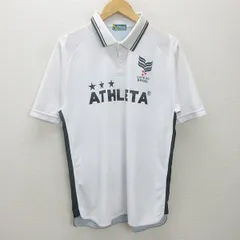 g■アスレタ/ATHLETA ポロシャツ/フットサル トレーニングウエア【O】白/men's/39【中古】■