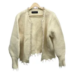 MADISON BLUE(マディソンブルー) カーディガン サイズ01(S) レディース美品  アイボリー×白 ニット/長袖/パール