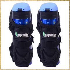 ☆彡送料無料でお届け☆彡 2個入 水筒ケース ボトルポーチ ペットボトルホルダーカバー 折り畳み 収納 携帯用 軽量 旅行 登山 キャンプ 男女兼用 アウトドア ケトル ドリンクホルダー (ブラック-2)