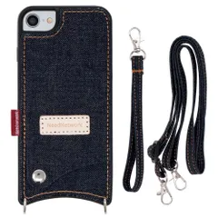 [ニードネットワーク]日本が誇るデニム iPhone SE 用 ケース 第3世代 第2世代 iPhone SE2 用 ケース iPhone8 用 iPhone7 用 スマホケース ショルダー ショルダー付き カード入れ ショルダータイプ スマホショルダー スマ