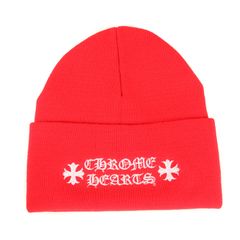 新品】CHROME HEARTS クロムハーツ ビーニー レッド サイズ:ONE SIZE