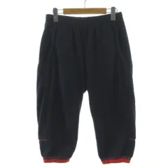 デサント DESCENTE フリースハーフパンツ DRN-2091P ウエストゴム 裏地メッシュ ネイビー 紺 レッド 赤 M