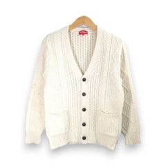 SUPREME 16aw Cable Knit Cardigan Ivory サイズS シュプリーム