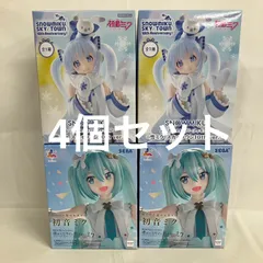 未開封 初音ミク Luminasta 雪ミク ぬーどるストッパー フィギュア 4個セット SF1281 c107