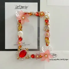 デコ 硬貨 ぱしゃこれ トレカ カード ケース 痛 ロゼット 赤 red