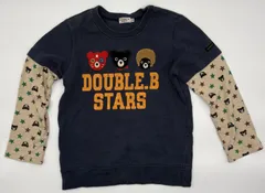 【新入荷!!】☆セット割対応☆ ダブルビー キッズ 長袖 トップス 130cm （1356）