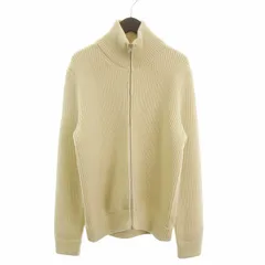 メゾンマルジェラ 14 Maison Margiela 14 美品 18AW ドライバーズニット セーター 長袖 ウール ジップアップ 無地 S50GP0102 アイボリー S ☆AA★のサムネイル