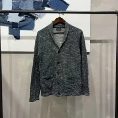 (100) ザラ ZARA カジュアル クラシック ショールカラー ニット カーディガン