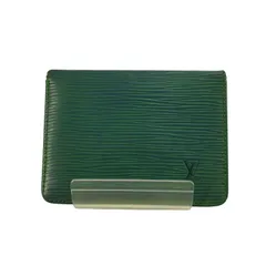 ルイヴィトン LOUIS VUITTON エピレザー ロゴ刻印 カードケース メンズ 表記無 