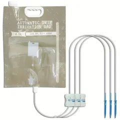 【フォロー割】自動水やり器 水やり当番 6.5L 大容量 水量調節可能 3つの水出口 点滴灌漑バッグ 植物 自動給水器 給水キャップ siawadeky 植木鉢 鉢植え 盆栽 野菜などに適用 出張 旅行 留守対策