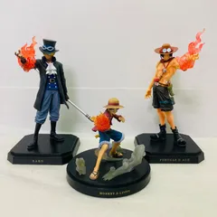 【3種セット】ワンピース 一番くじ ルフィ サボフィギュア メラメラver. エースフィギュア BANPRESTO フィギュア 尾田栄一郎 バンプレスト ONEPIECE