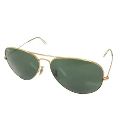 レイバン RAY BAN サングラス RB3026 ティアドロップ アビエーター ラージメタル2 ツーブリッジ ダブルブリッジ ゴールド グリーン