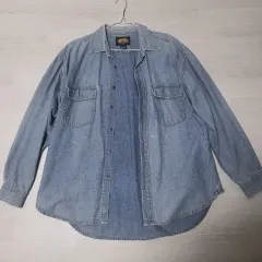 ヴィンテージ古着感 オーバーサイズデニムシャツ 春秋