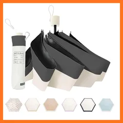 【新品】 【テレビCM放送中！軽量140g~150g】日傘 晴雨兼用 【99.9％完全遮光】折りたたみ式 折りたたみ傘 ケース付き 小型 折り畳み傘 耐風撥水 uvカット UPF50+ 収納ポーチ バイカラー 日傘 男女兼用 コンパクト 携帯便利 ギフト  0