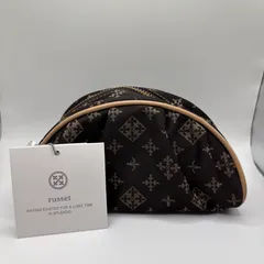 6514　russet ラシット　ポーチ　ロゴ　総柄　タグ付き　ブラウン系